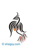 phoenix bird tattoo design